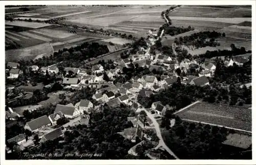 Ak Tüngental Schwäbisch Hall in Württemberg, Fliegeraufnahme