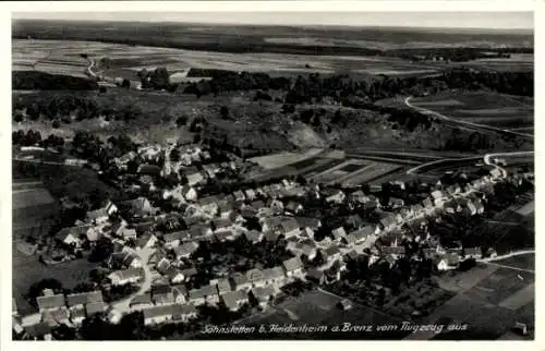 Ak Söhnstetten Steinheim am Albuch Schwäbische Alb Württemberg, Fliegeraufnahme