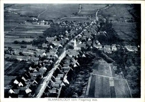 Ak Blankenloch Stutensee in Baden, Fliegeraufnahme