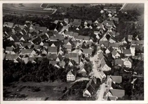 Ak Grabenstetten in Baden Württemberg, Fliegeraufnahme