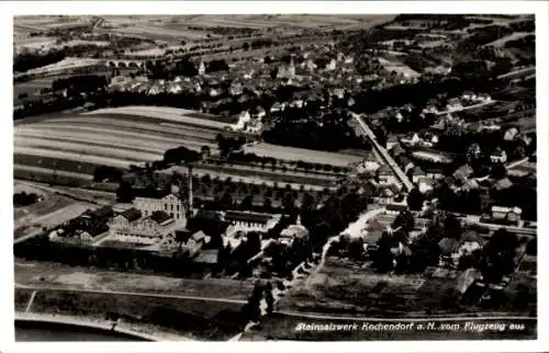 Ak Kochendorf Bad Friedrichshall in Württemberg, Fliegeraufnahme, Steinsalzwerk