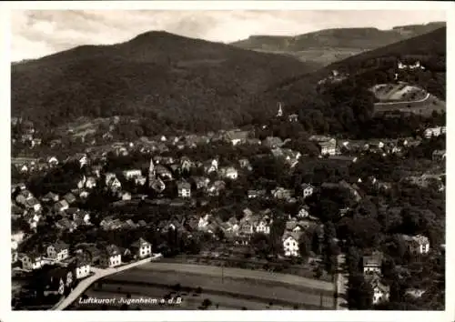 Ak Jugenheim an der Bergstraße Hessen, Fliegeraufnahme