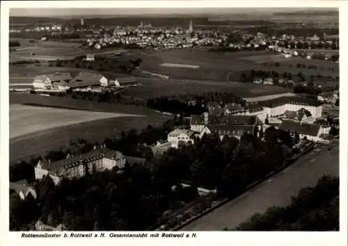 Ak Rottenmünster Rottweil am Neckar, Fliegeraufnahme, Rottweil