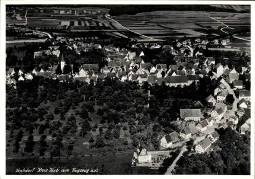 Ak Hochdorf (bei Horb) Nagold im Schwarzwald, Fliegeraufnahme