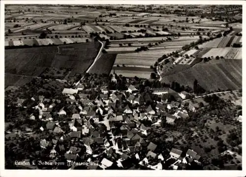 Ak Laufen in Baden Sulzburg Schwarzwald, Fliegeraufnahme