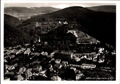 Ak Jugenheim an der Bergstraße Hessen, Fliegeraufnahme