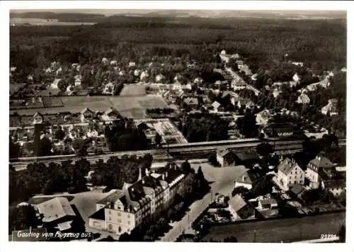 Ak Gauting in Oberbayern, Fliegeraufnahme