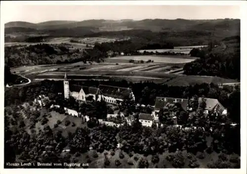 Ak Lorch im Remstal Württemberg, Fliegeraufnahme, Kloster