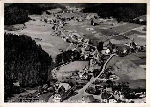 Ak Obertal Buhlbach Baiersbronn im Schwarzwald, Fliegeraufnahme