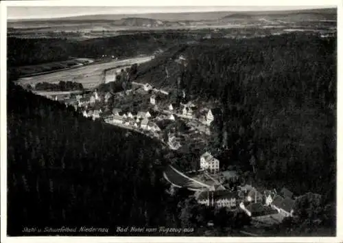 Ak Obertal Buhlbach Baiersbronn im Schwarzwald, Fliegeraufnahme