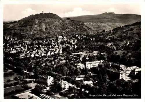 Ak Heppenheim an der Bergstraße, Fliegeraufnahme