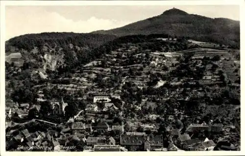 Ak Zwingenberg an der Bergstraße in Hessen, Fliegeraufnahme