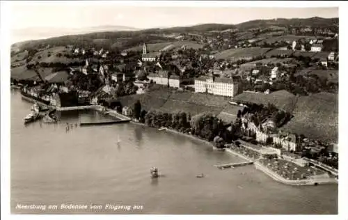 Ak Meersburg am Bodensee, Fliegeraufnahme