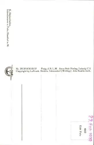 Ak Haßfurt am Main Unterfranken, Fliegeraufnahme