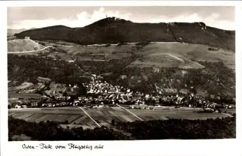 Ak Owen unter Teck Württemberg, Fliegeraufnahme