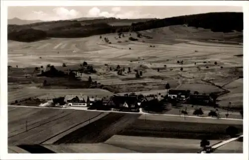 Ak Weiler Torfgrube Schopfloch Lenningen in Württemberg, Fliegeraufnahme, Otto-Hoffmeister-Haus