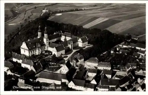 Ak Obermarchtal in Württemberg, Panorama, Fliegeraufnahme