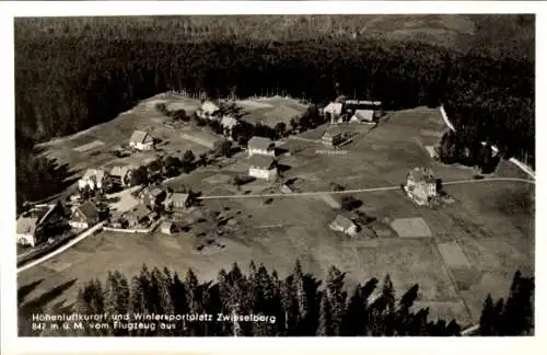 Ak Zwieselberg Alpirsbach im Schwarzwald, Fliegeraufnahme