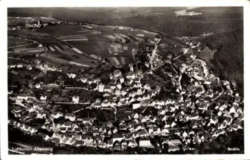 Ak Altensteig im Schwarzwald Württemberg, Fliegeraufnahme