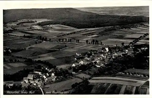 Ak Michelfeld im Kreis Schwäbisch Hall, Fliegeraufnahme