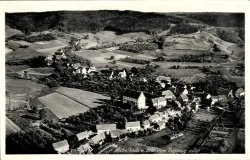 Ak Michelbach an der Bilz Württemberg, Fliegeraufnahme