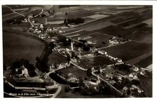 Ak Neuhausen Aham Landkreis Landshut, Fliegeraufnahme