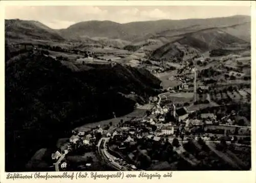 Ak Oberharmersbach im Schwarzwald Baden, Fliegeraufnahme