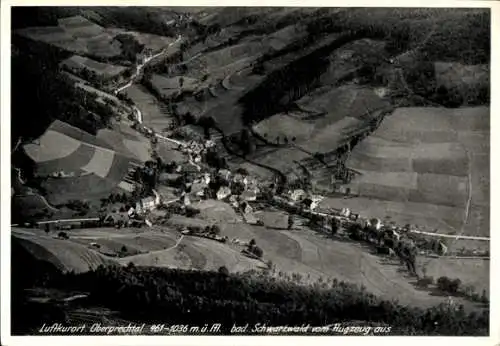 Ak Oberprechtal Schwarzwald, Fliegeraufnahme