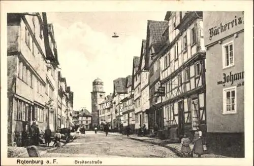 Ak Rotenburg an der Fulda, Breitenstraße, Bäckerei