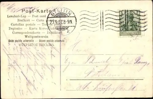 Ak Szczecin Stettin Pommern, Paradeplatz