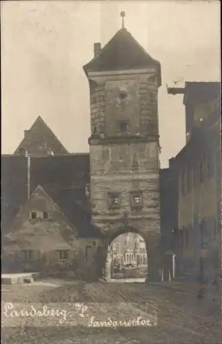 Foto Ak Landsberg am Lech Oberbayern, Sandauer Tor