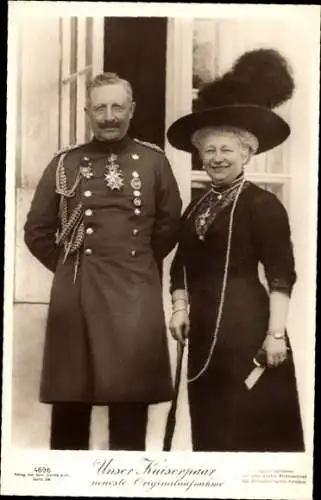 Ak Unser Kaiserpaar, Kaiser Wilhelm II., Auguste Viktoria, Liersch 4696