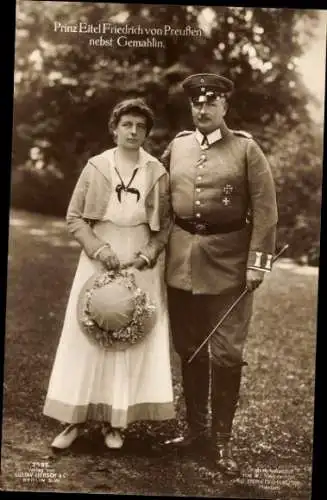 Ak Eitel Friedrich Prinz von Preußen, Sophie Charlotte von Oldenburg