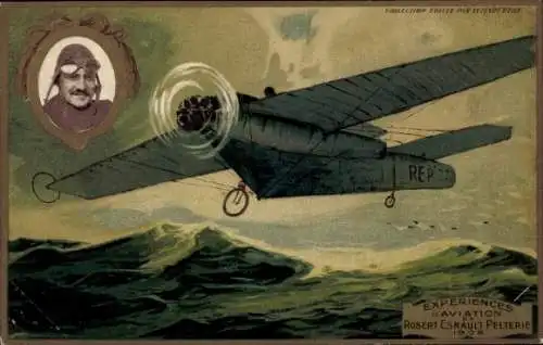 Präge Ak Robert E. Pelterie, Aviation Experiments 1908