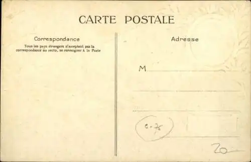 Präge Ak Experiments d'Aviation von Wright, Pau 1909