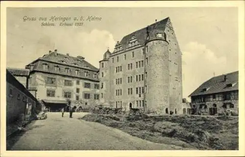 Ak Heringen an der Helme Thüringen, Schloss