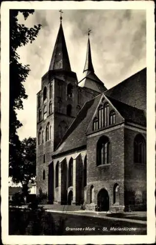 Ak Gransee in der Mark, Sankt-Marienkirche