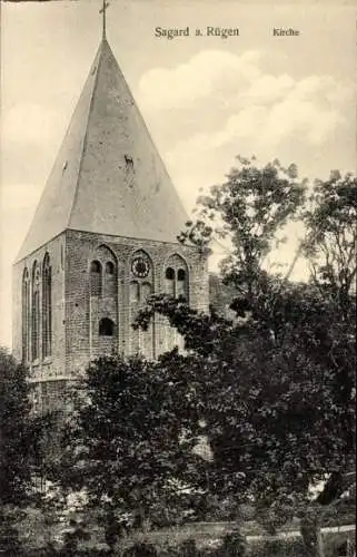 Ak Sagard auf Rügen, Kirche