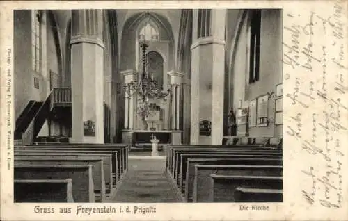 Ak Freyenstein Wittstock Dosse in der Prignitz, Kirche