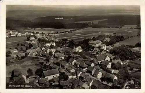 Ak Hohegeiß Braunlage im Oberharz, Fliegeraufnahme