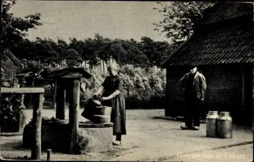 Ak Hierden Gelderland, Bauernhof