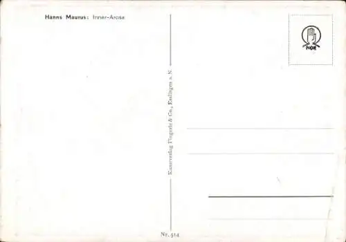 Künstler Ak Maurus, H., Arosa Kt. Graubünden Schweiz, Inner Arosa