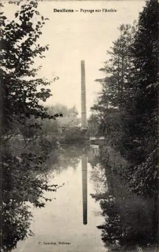 Ak Doullens Somme, Paysage sur l'Anthie