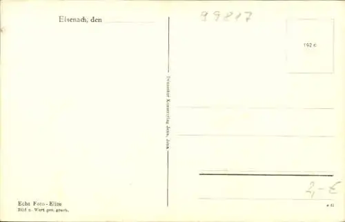 Ak Lutherstadt Eisenach in Thüringen, Wartburg, Totalansicht