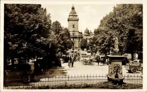 Ak Gotha in Thüringen, Marktplatz, Turm