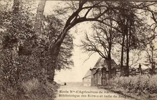 Ak Thiverval Grignon Yvelines, Gesamtansicht, École Nationale d'Agriculture, Bibliotheque des Eleves