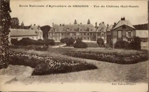 Ak Thiverval Grignon Yvelines, Ecole Nationale d'Agriculture, Chateau von Südwesten