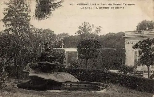 Ak Versailles Yvelines, Parc du Grand Trianon, La Coquille, Hauptgruppe