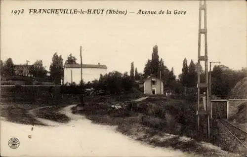 Ak Francheville le Haut, Avenue de la Gare