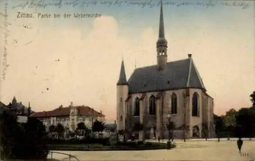 Ak Zittau in der Oberlausitz, Weberkirche